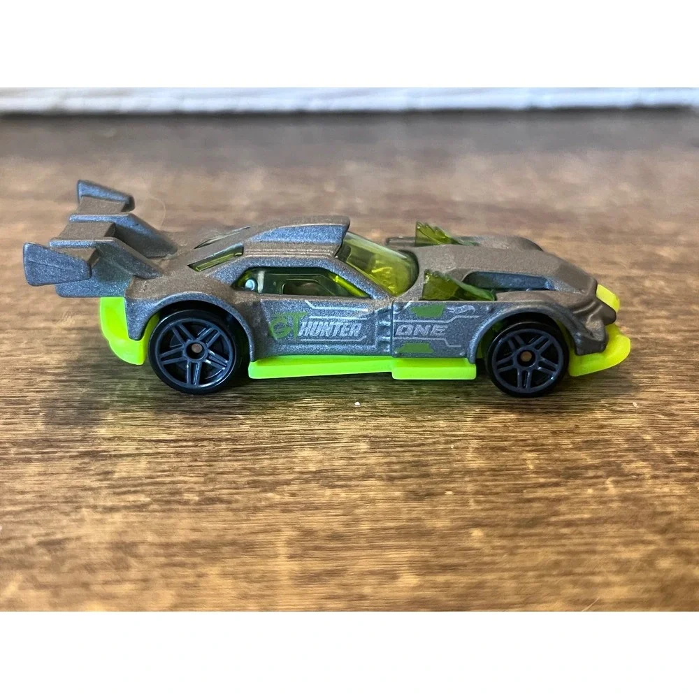 Hot Wheels 2018 Track Builder Multipack Gray GT Hunter Gray Loose Die Cast EUC